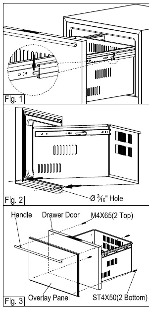 SUMMIT FF642D Frost-Free Drawer Refrigerators FIG 4