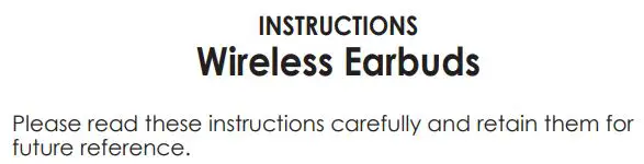 global sources ER12 Wireless Sports Bluetooth Ear Hanging Earbuds Instructions