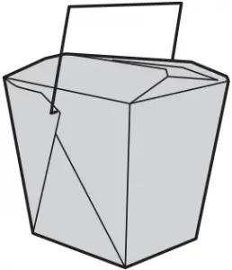 Fast Food Cartons with Metal Handle