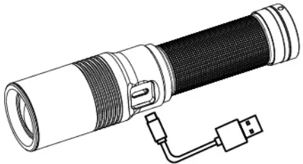 NEXTORCH 1868508 L10 Max 1200M 400LM Long Shoot LEP Flashlight - Type c