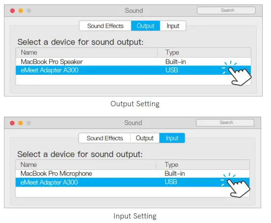 EMEET A300 USB Dongle - PC Setting