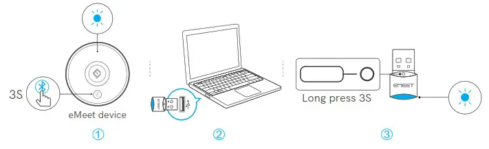 EMEET A300 USB Dongle - Pairing 2