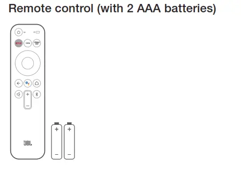 Remote control (with 2 AAA batteries)