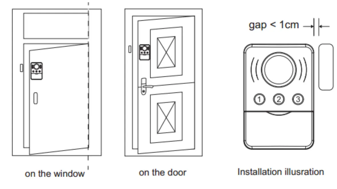 Dongguan Houjie Mosaic Electronics Factory MH107 Wireless Door and Window Alarm - fig2