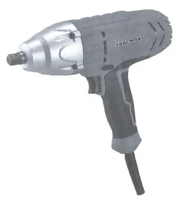 TOOLMAN 3200RPM Electric Wrench Instruction