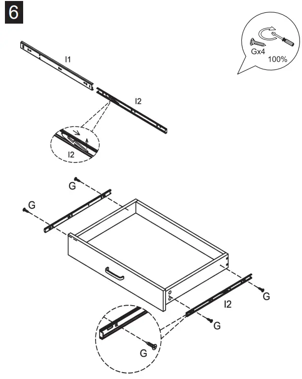 VEIKOUS IW 007 1 47 Inch Rectangular Brown 1 Drawer Wooden Metal Writing Desk - product 6
