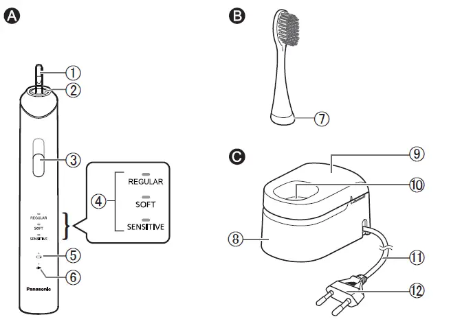 Panasonic- EW-DC12- Sonic- Vibration- Toothbrush -1