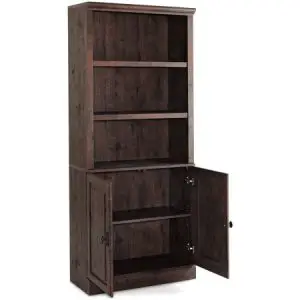 sauder Crossmill 3 Shelf Bookcase with Doors