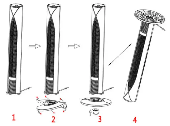 Dimplex DCTFE97 LED Tower Fan - figure 3