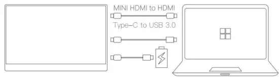 BLiTZWOLF BW PCM7 8 15 6-inch Touch Portable Monitor - HDMI