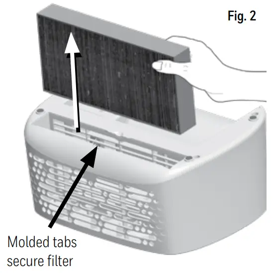 Honeywell HHT270 Series HepaClean Tabletop Air Purifier - Fig 3