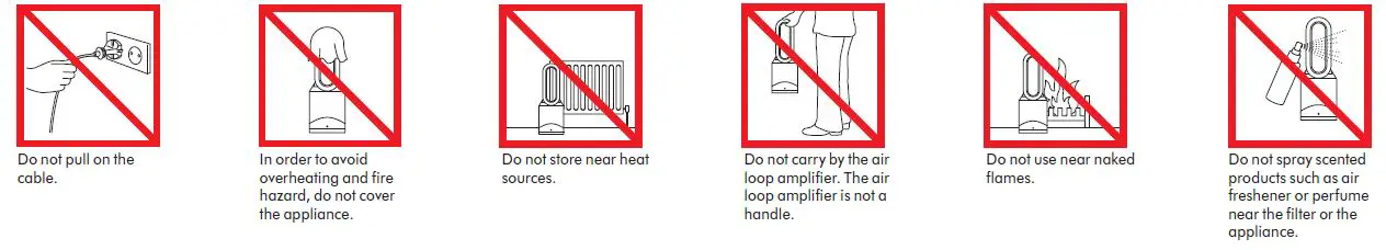 dyson HP02 Pure Hot + Cool Link WiFi Enabled Air Purifier-fig1