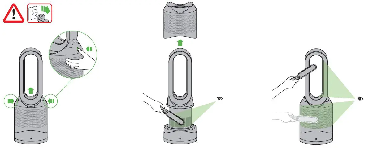 dyson HP02 Pure Hot + Cool Link WiFi Enabled Air Purifier-fig17