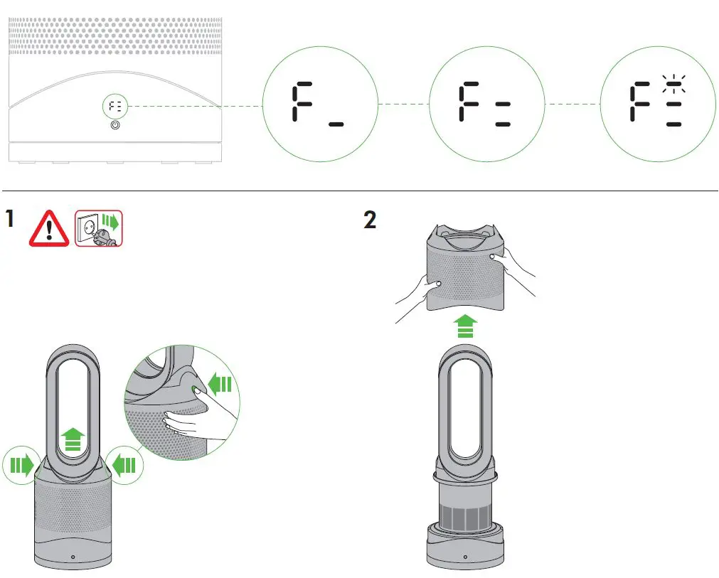 dyson HP02 Pure Hot + Cool Link WiFi Enabled Air Purifier-fig20