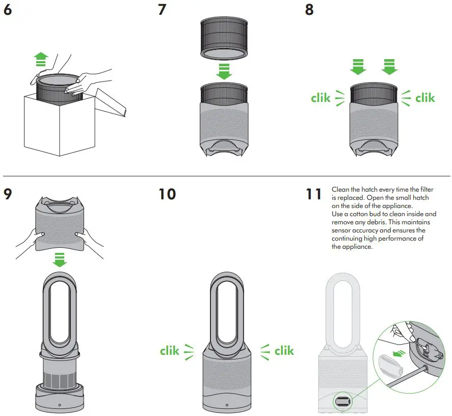 dyson HP02 Pure Hot + Cool Link WiFi Enabled Air Purifier-fig22
