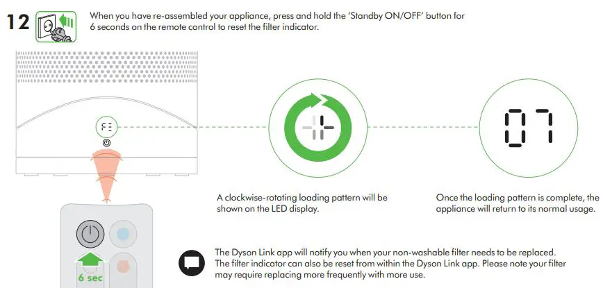 dyson HP02 Pure Hot + Cool Link WiFi Enabled Air Purifier-fig23