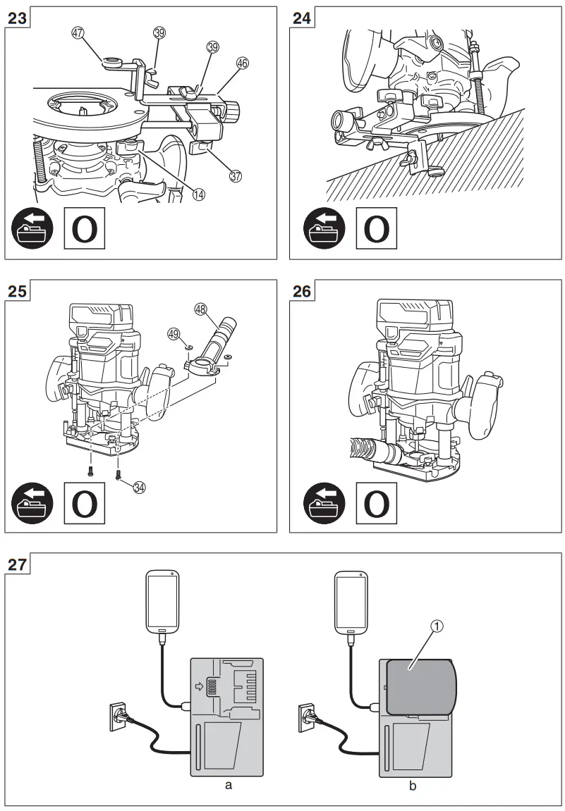 HiKOKI M3612DA 36V Cordless Multi-Volt Brushless Router - fig 5