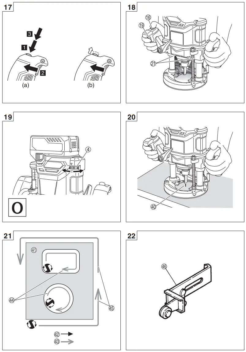 HiKOKI M3612DA 36V Cordless Multi-Volt Brushless Router - fig 6