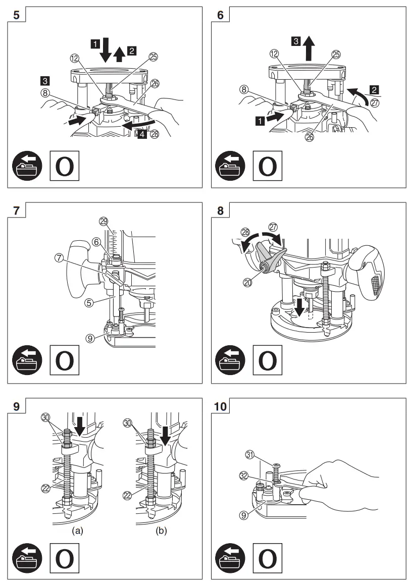 HiKOKI M3612DA 36V Cordless Multi-Volt Brushless Router - fig 9