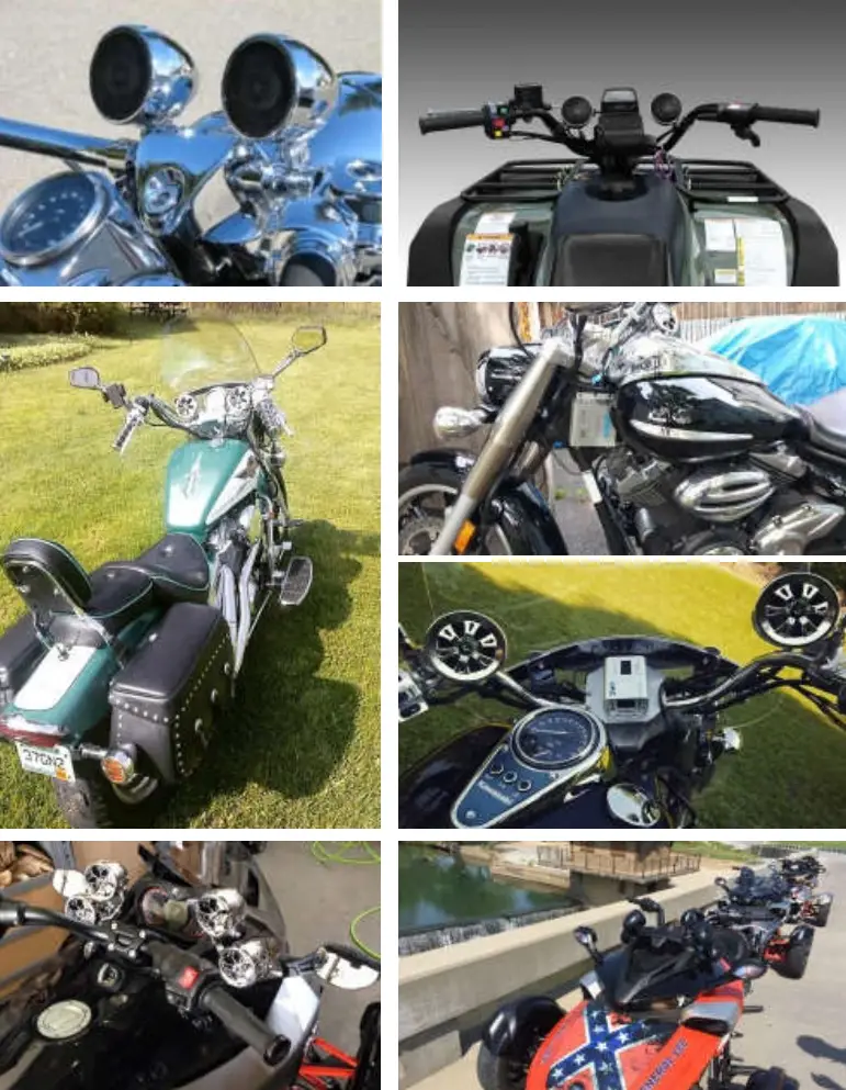 Shark SHKC7800N 2000W 4.1 Channel Motorcycle Marine Audio Speaker - Inatallation 5