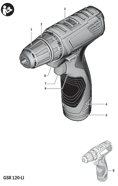 GSR 120-LI Professional Cordless DrillDriver -