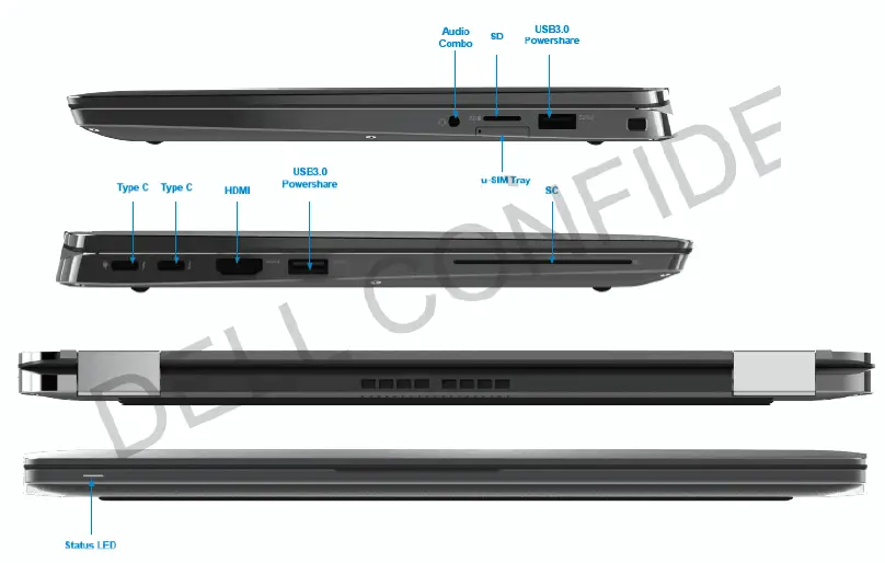 DELL- Latitude 7340- Portable -Laptop view 2