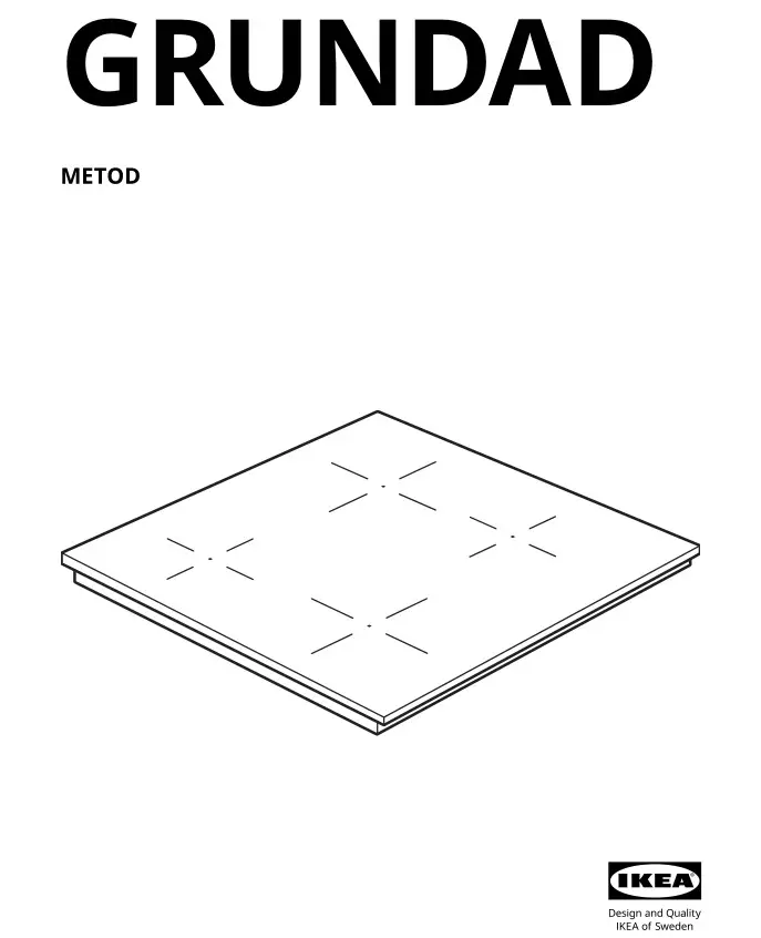 IKEA GRUNDAD Hob User Guide