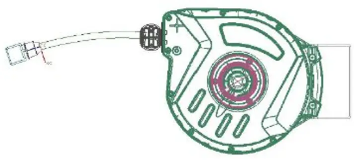 wiltec 60326 Automatic Compressed Air Hose Reel - fig