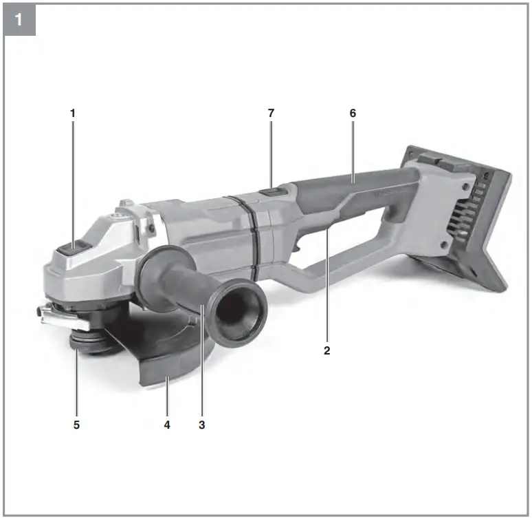 Einhell AXXIO 36230 Q Cordless Angle Grinder - FIG 1