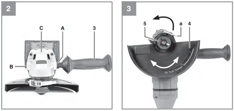 Einhell AXXIO 36230 Q Cordless Angle Grinder - FIG 2