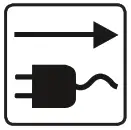 SHARP SJ BA20DMXIE EU 367 Liter NoFrost Refrigerator - Plug Icon