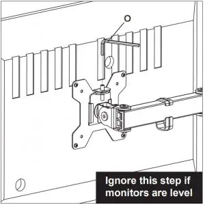 WALI MF003 TV Mount User Guide Adjust the Horizontal Level of Monitors