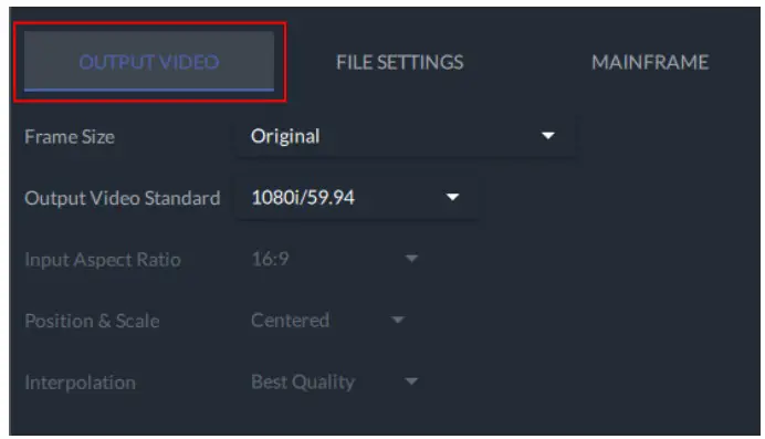 GV K Manager Pro Application Software - Output Video