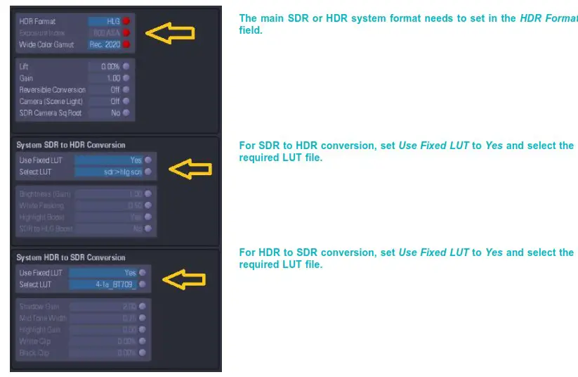 GV K Manager Pro Application Software - conversion settings