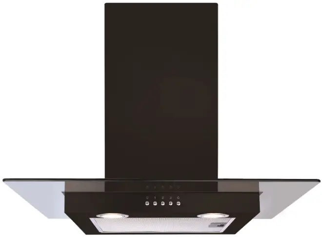 CDA ECN62 60cm Flat Glass Chimney Cooker Hood