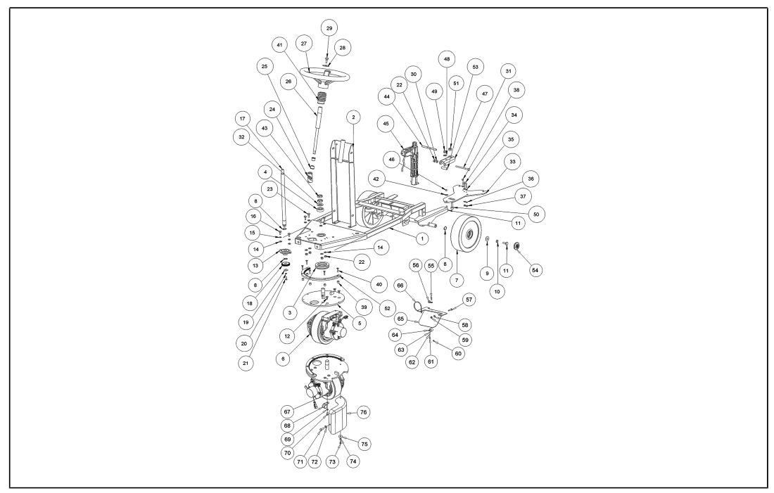 ipc T581ID FLOOR WASHER - FRAME 1