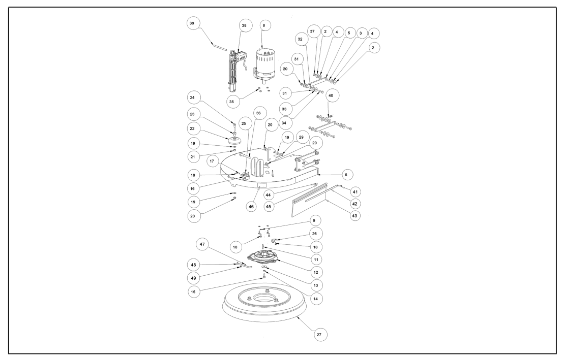 ipc T581ID FLOOR WASHER - HEAD DBDB13071