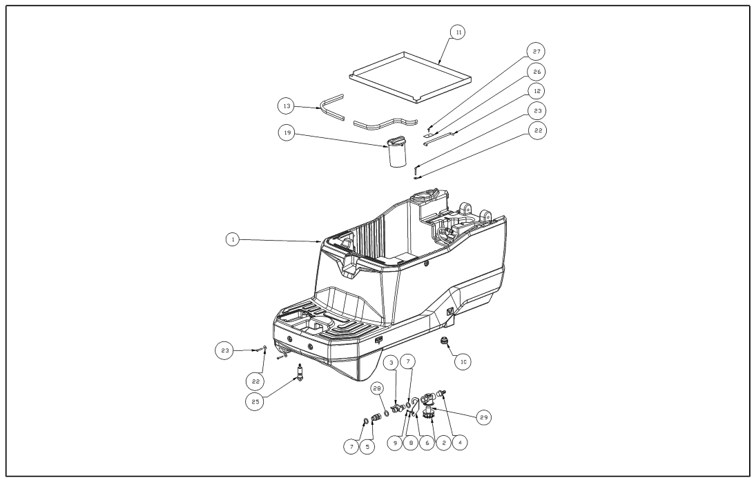 ipc T581ID FLOOR WASHER - WATER TANK