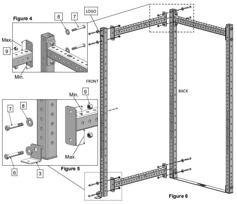 PRX PERFORMANCE Build Limitless® Full Cage Rack - fig3