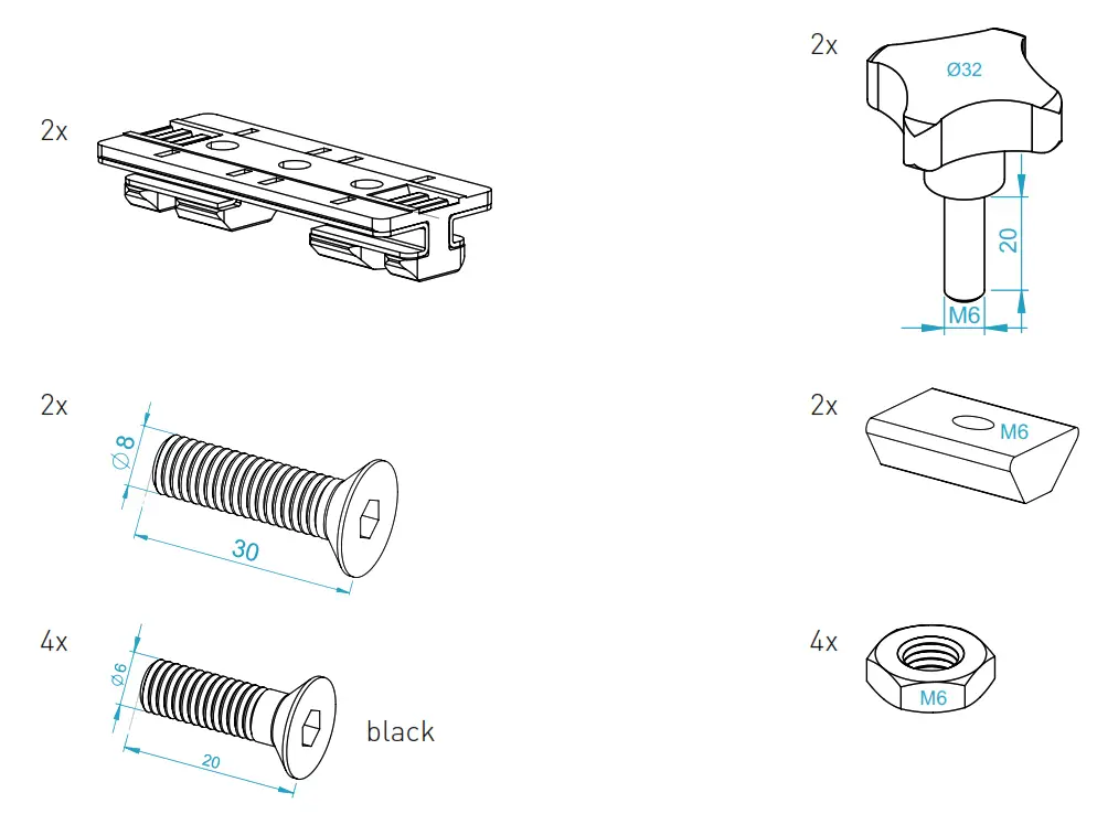 MONSTER 0401 Rail Mount Mouse - BAG 1