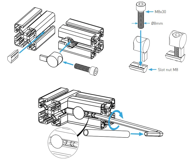 MONSTER 0401 Rail Mount Mouse - UNIVERSAL CONNECTOR