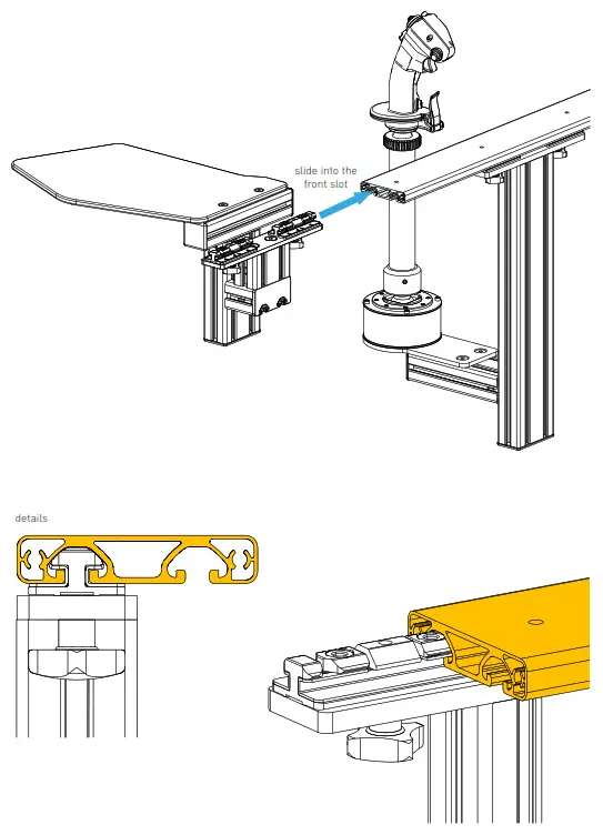 MONSTER 0401 Rail Mount Mouse - details