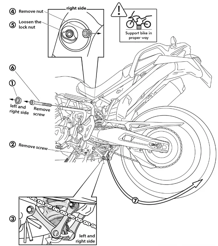 TOURATECH Triumph Tiger 900 Rear Shock 20mm - fig