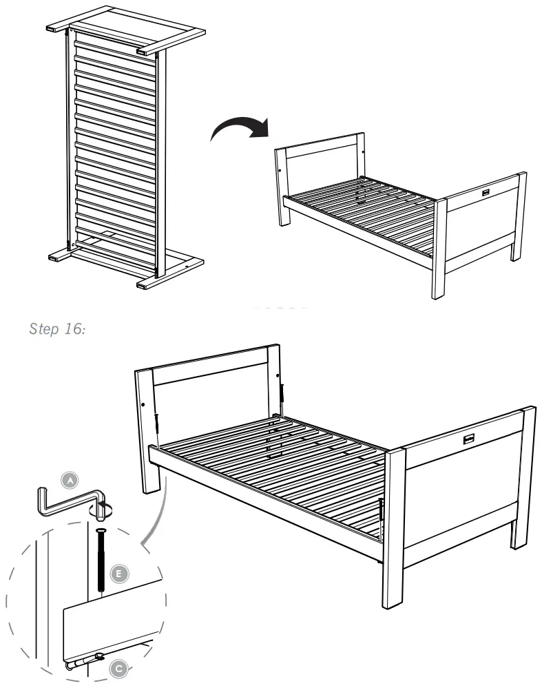 Silver Cross 1128910 Bromley Oak Cot Bed - fig 13
