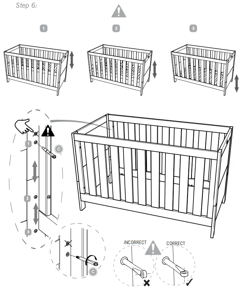 Silver Cross 1128910 Bromley Oak Cot Bed - fig 5