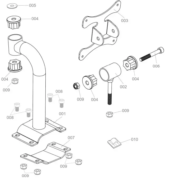 BODYCRAFT VR-Bracket-001-ASM SP-Bracket for Indoor Training Cycles - Figure 9