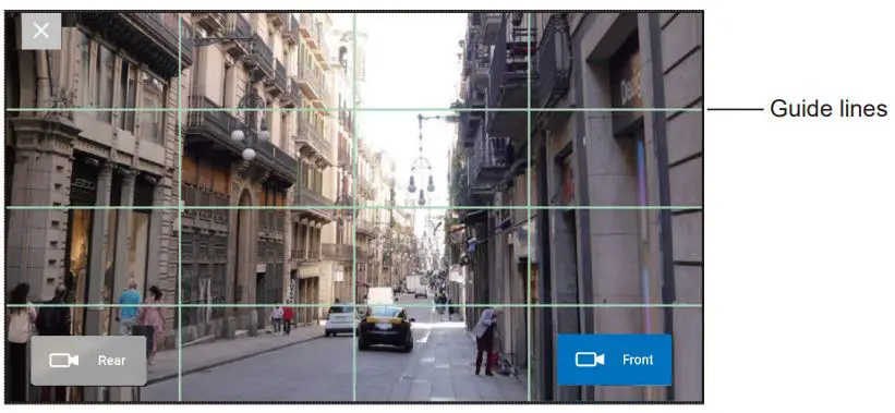 KENWOOD STZRF200WD Motorsports Dual Camera Recording System User Guide - Tap Image angle adjustment in the main menu