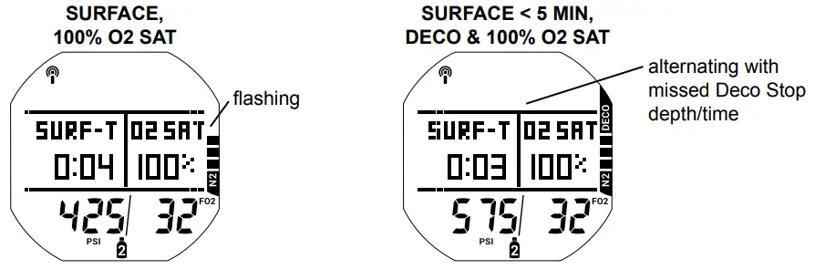 AQUA LUNG i450T Hoseless Air Integrated Wrist Watch Dive Computer w USB - fig 110
