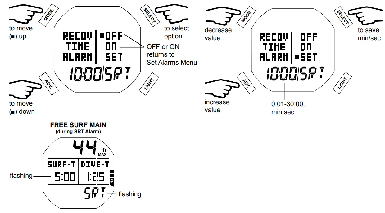 AQUA LUNG i450T Hoseless Air Integrated Wrist Watch Dive Computer w USB - fig 127