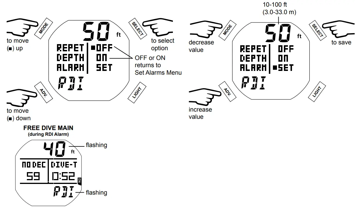 AQUA LUNG i450T Hoseless Air Integrated Wrist Watch Dive Computer w USB - fig 129
